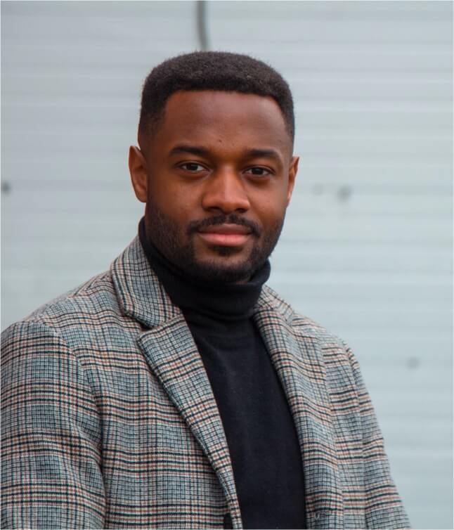 Man with a hair transplant.